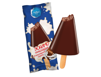 Мороженое с з.м.ж. Эскимо шоколадное в шоколадной глазури